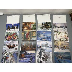 Leanin Tree Christmas Holiday Cards 32 Assortment Animals Scenic No Envelopes